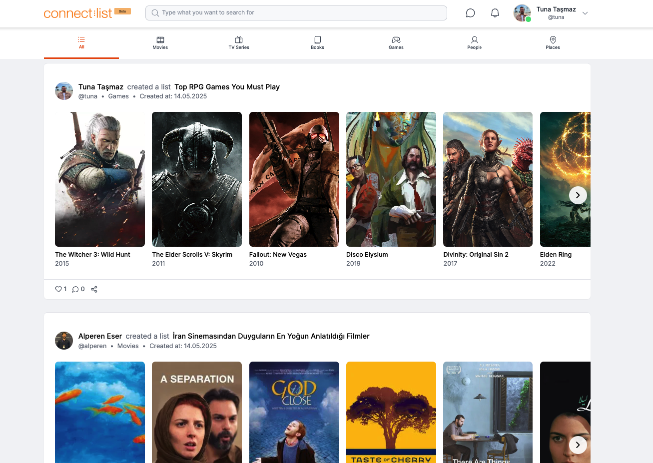 Connectlist Platform